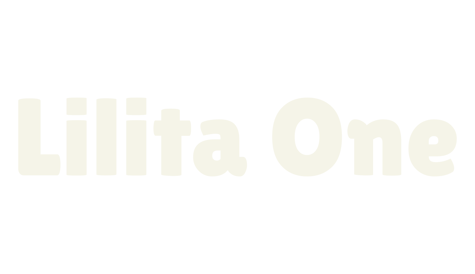 Lilita One, bold font preview