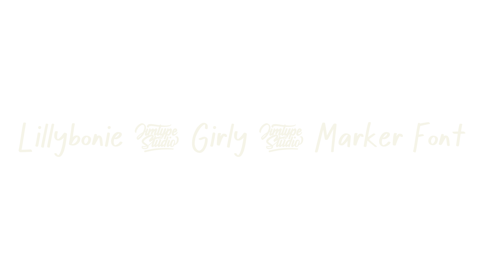 Lillybonie | Girly | Marker Font, girly font preview