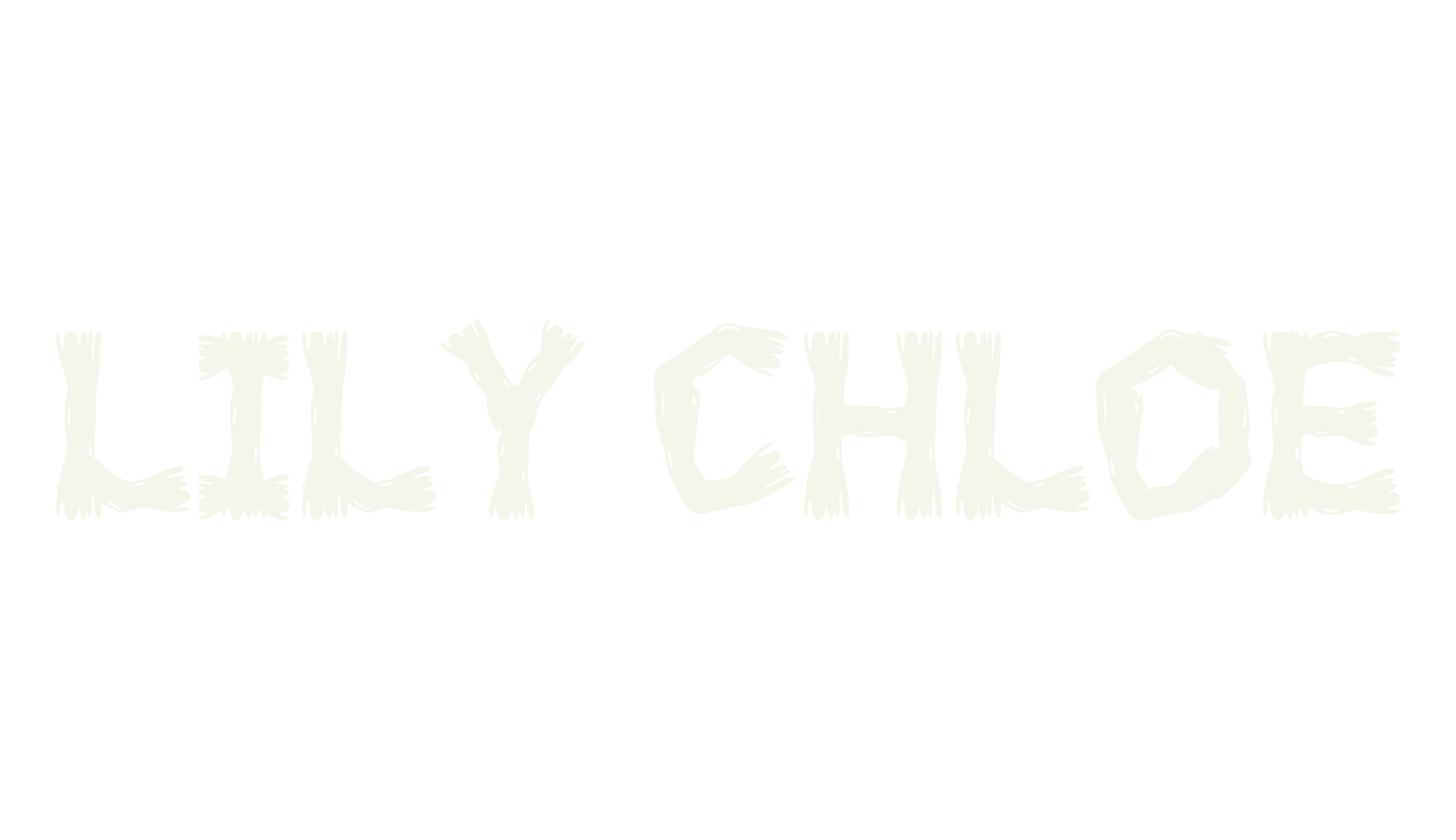 LILY CHLOE, scary font preview