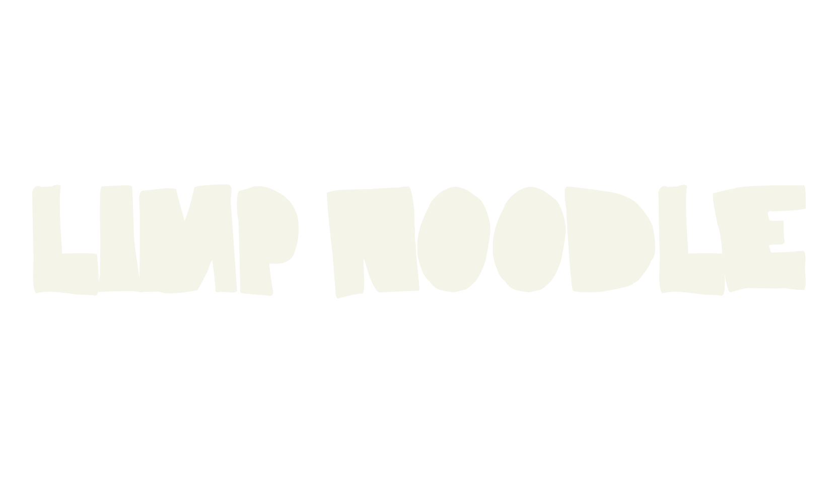Limp Noodle, no counters font preview