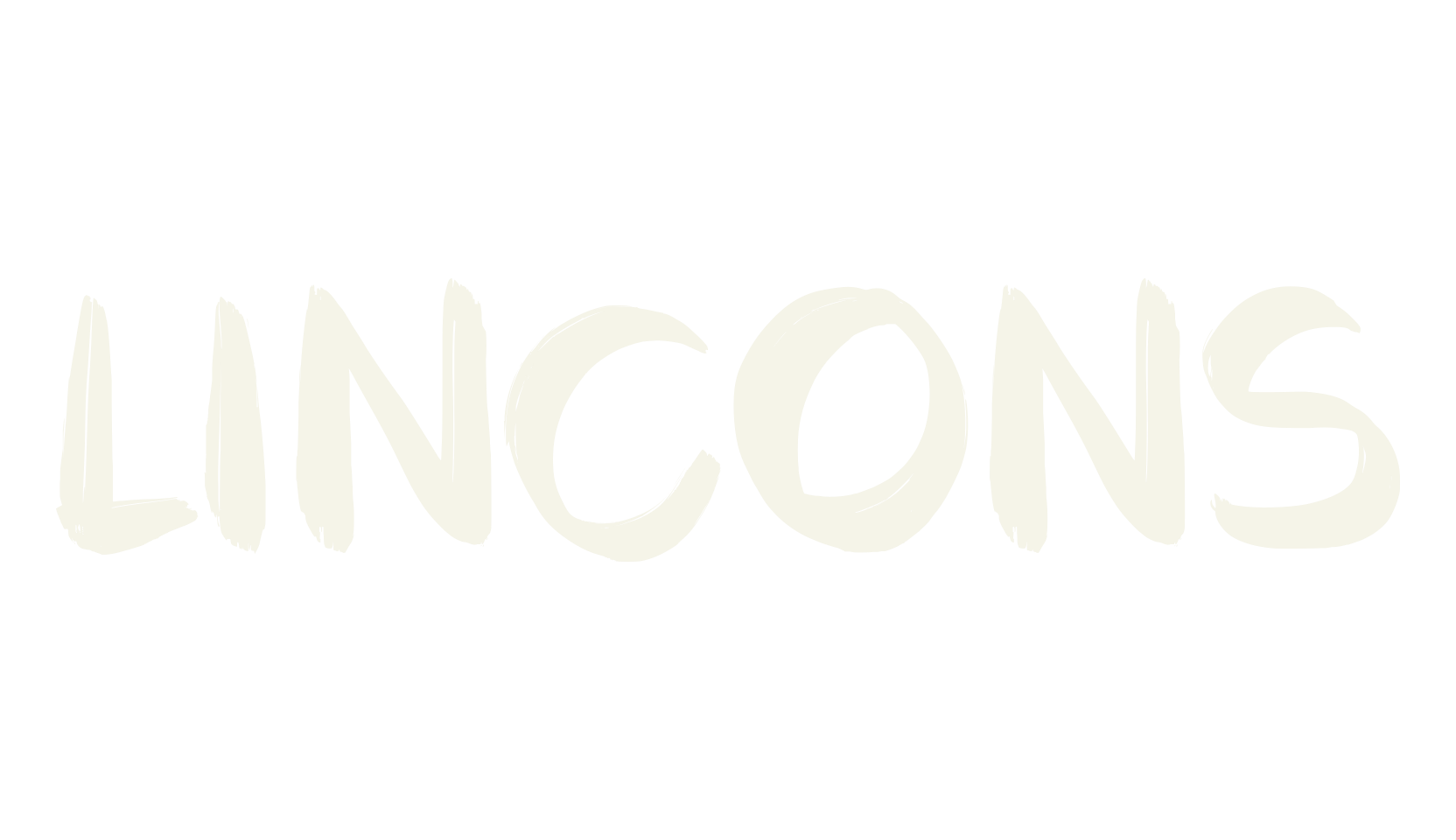 LINCONS, logo font preview