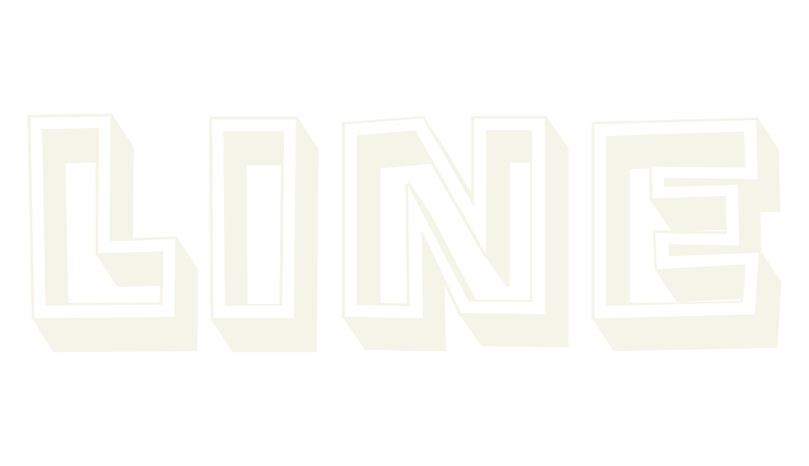 Line, 3d font preview