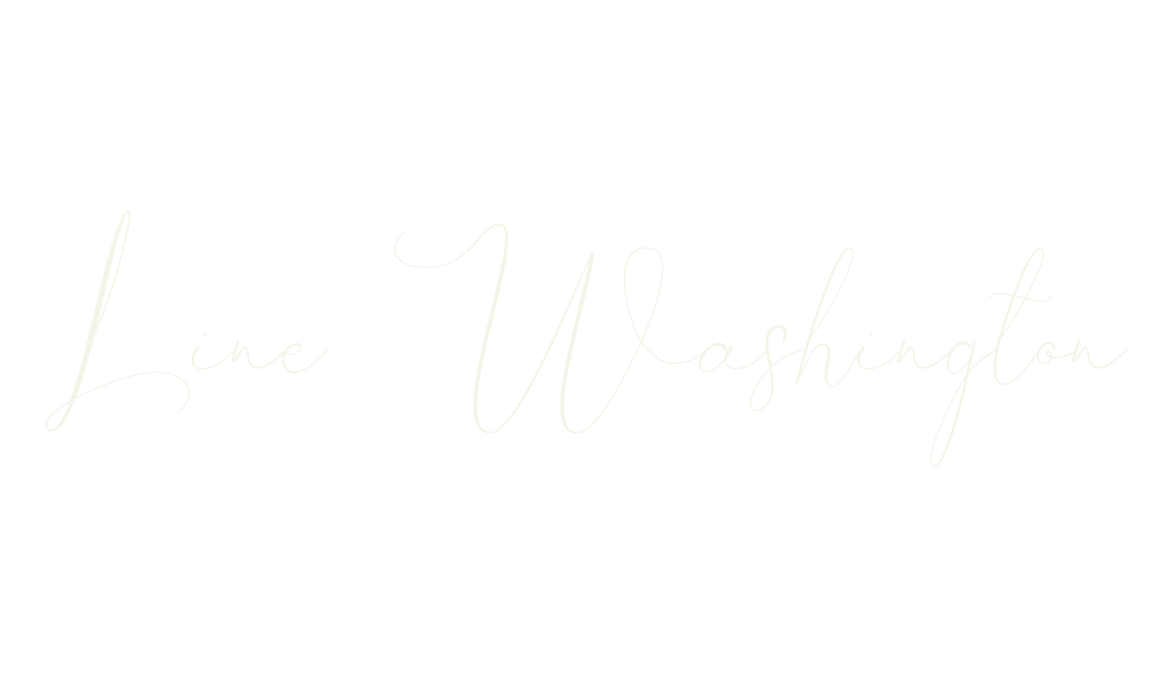 Line Washington, signature font preview