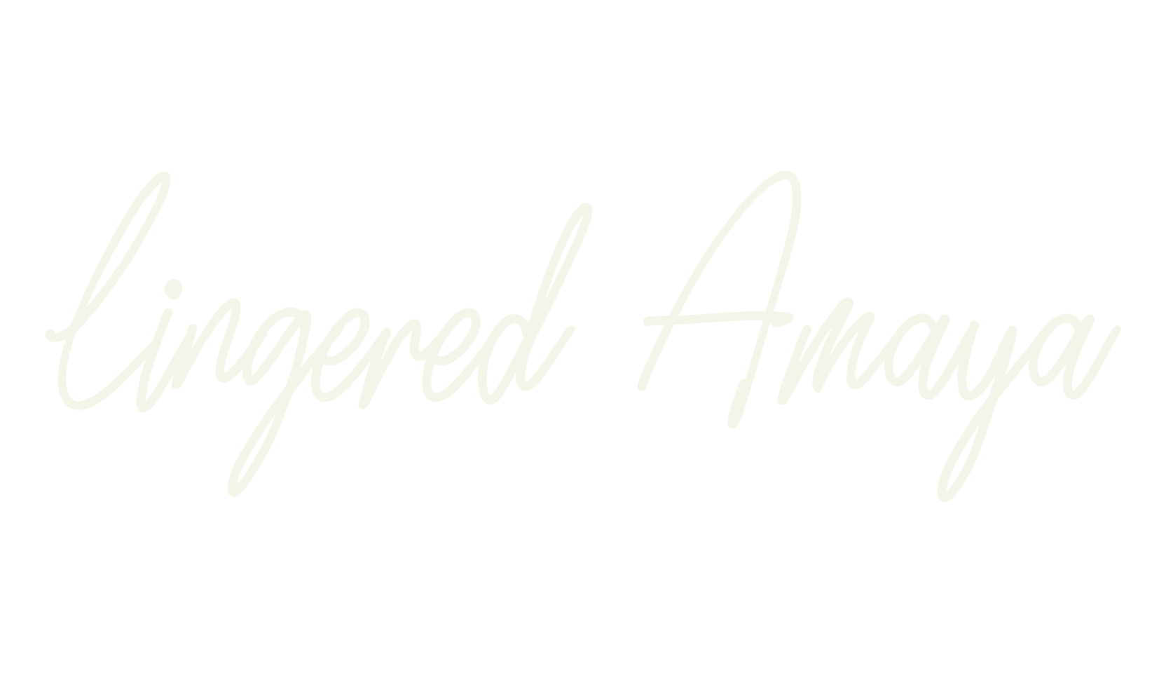Lingered Amaya, handwriting font preview
