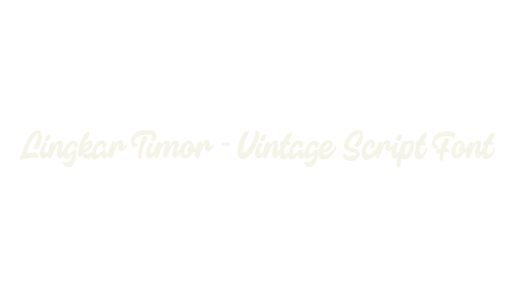 Lingkar Timor - Vintage Script Font, 1990s font preview