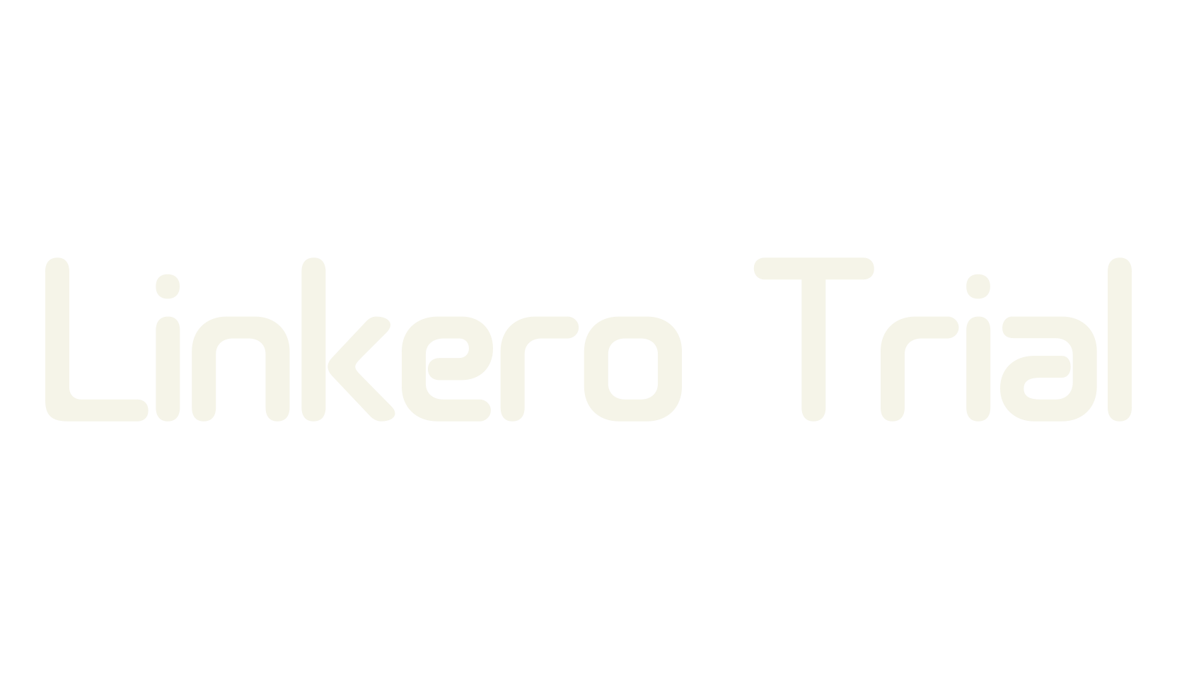 Linkero Trial, tech font preview