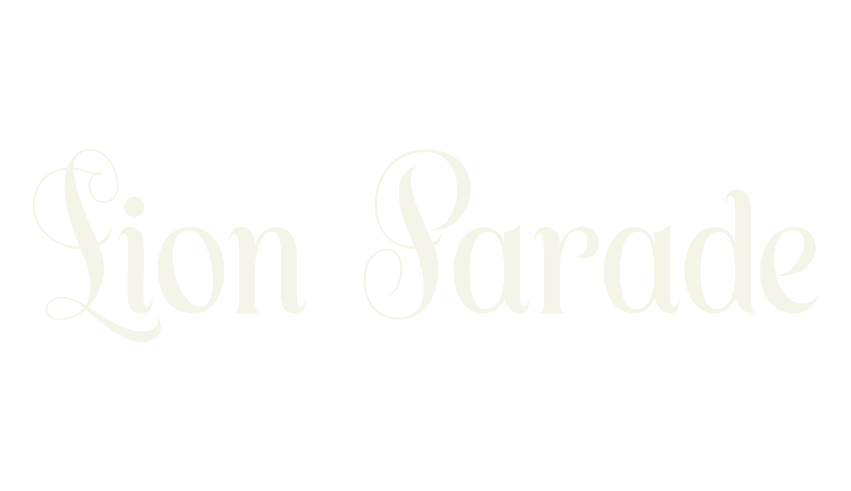 Lion Parade, serif font preview