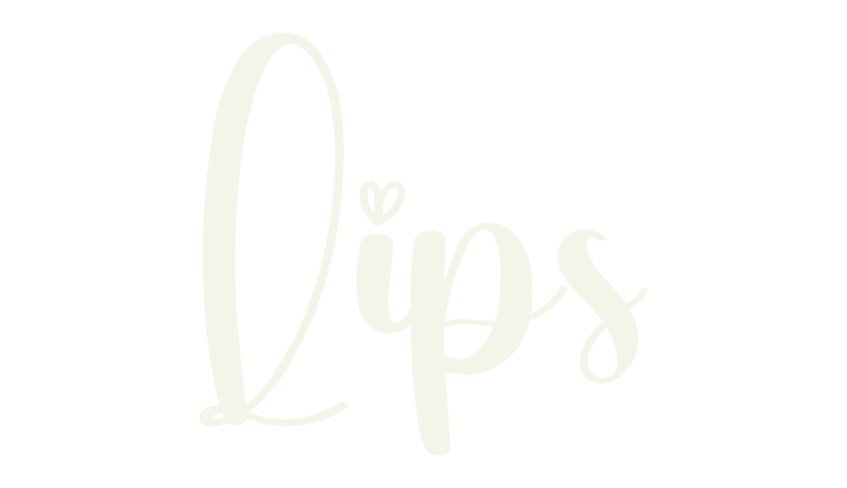 Lips, calligraphy font preview