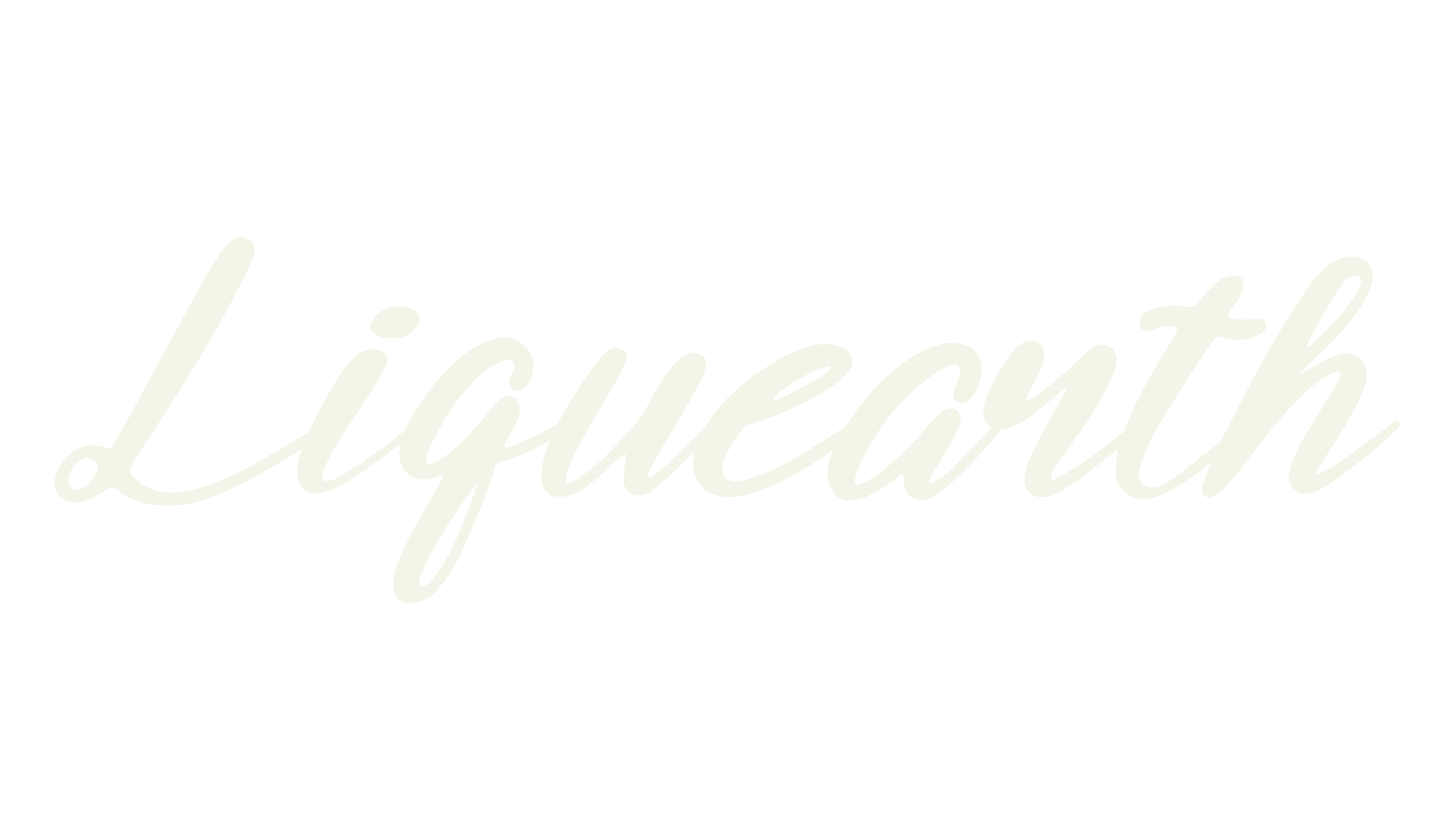 Liquearth, calligraphy font preview