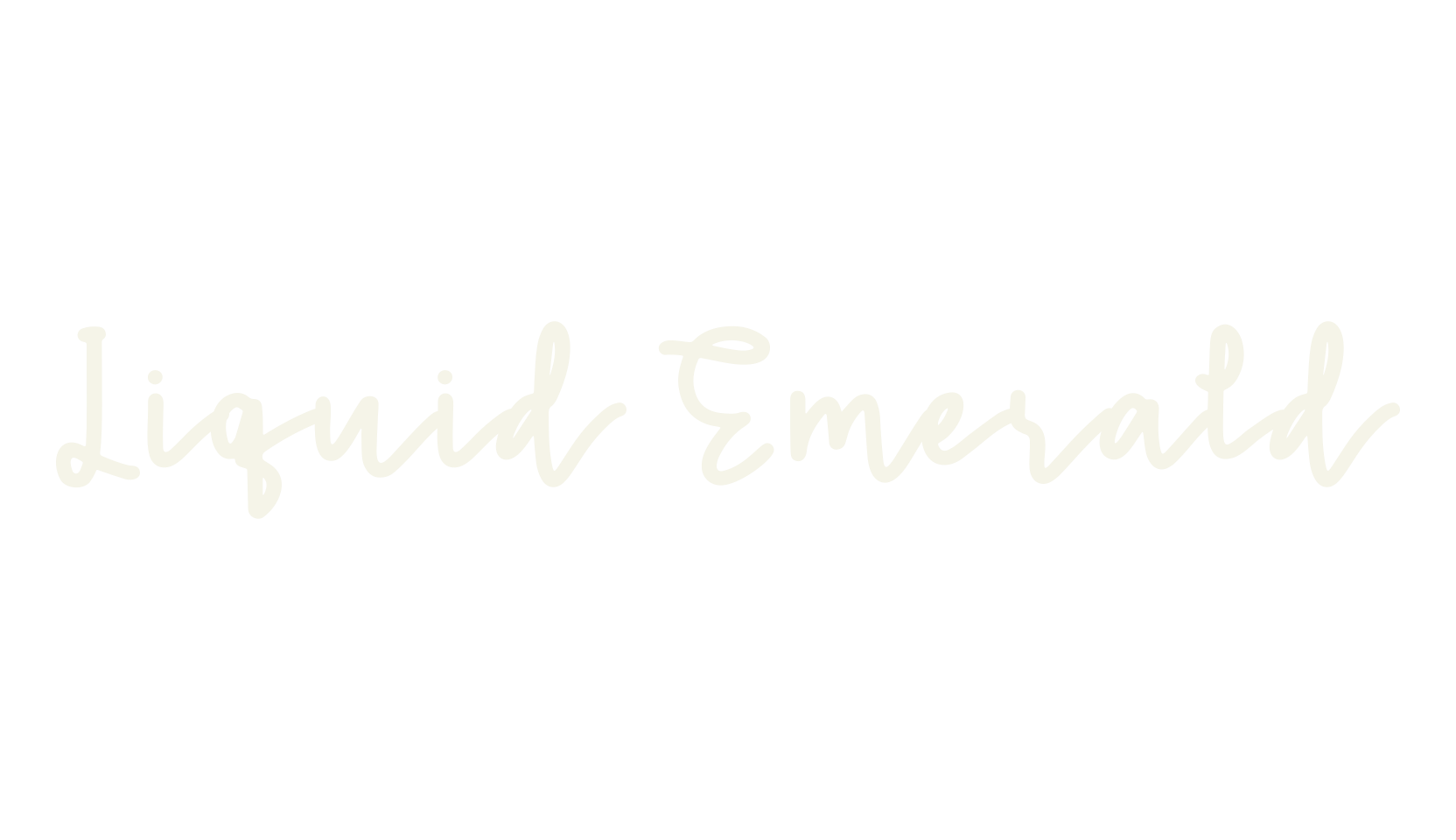 Liquid Emerald, cursive font preview