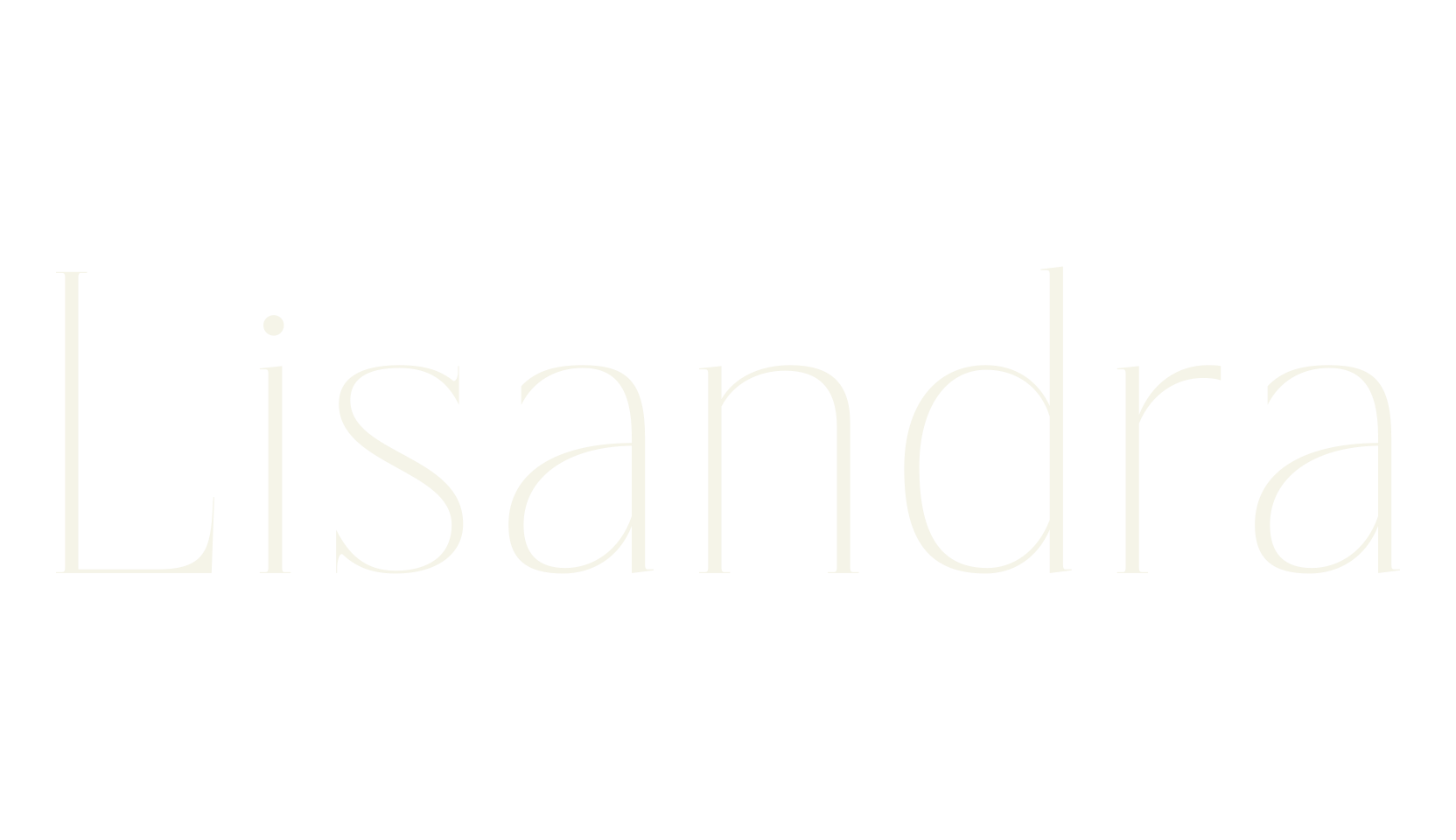 Lisandra, serif font preview