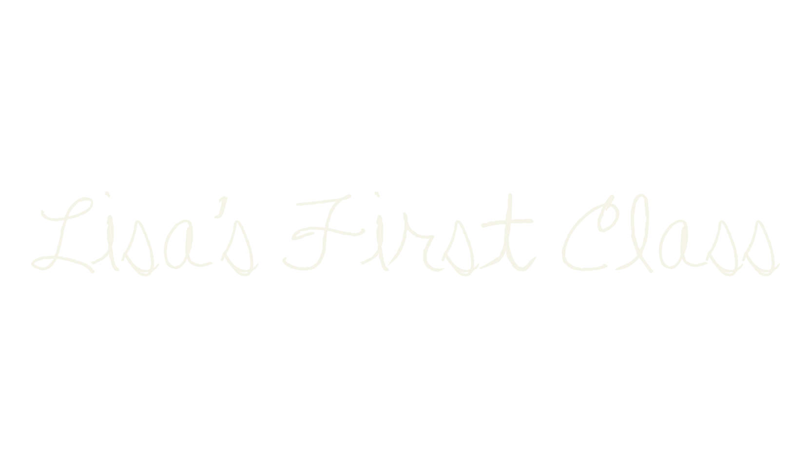 Lisa's First Class, cursive font preview
