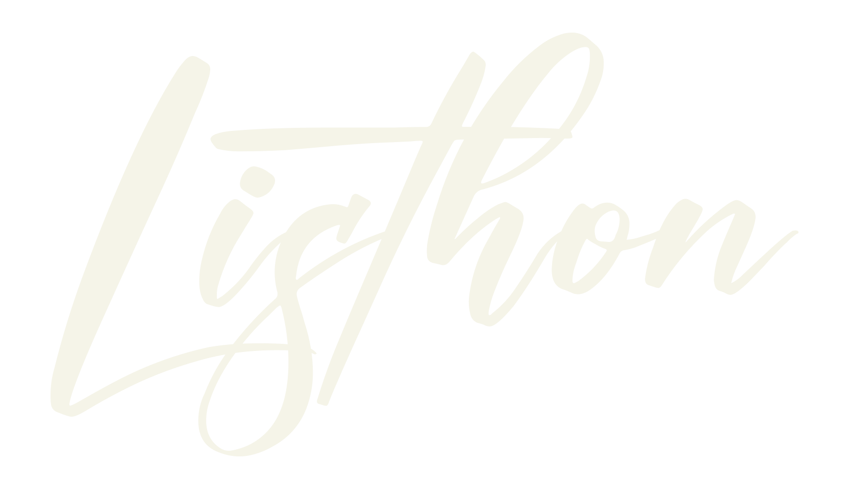 Listhon, cursive font preview