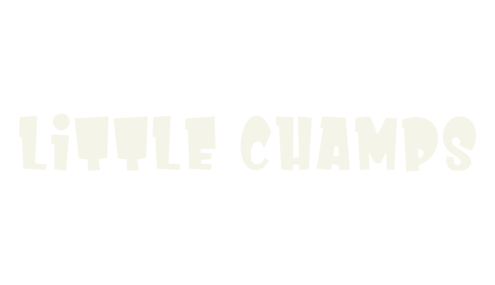 Little Champs, cartoon font preview