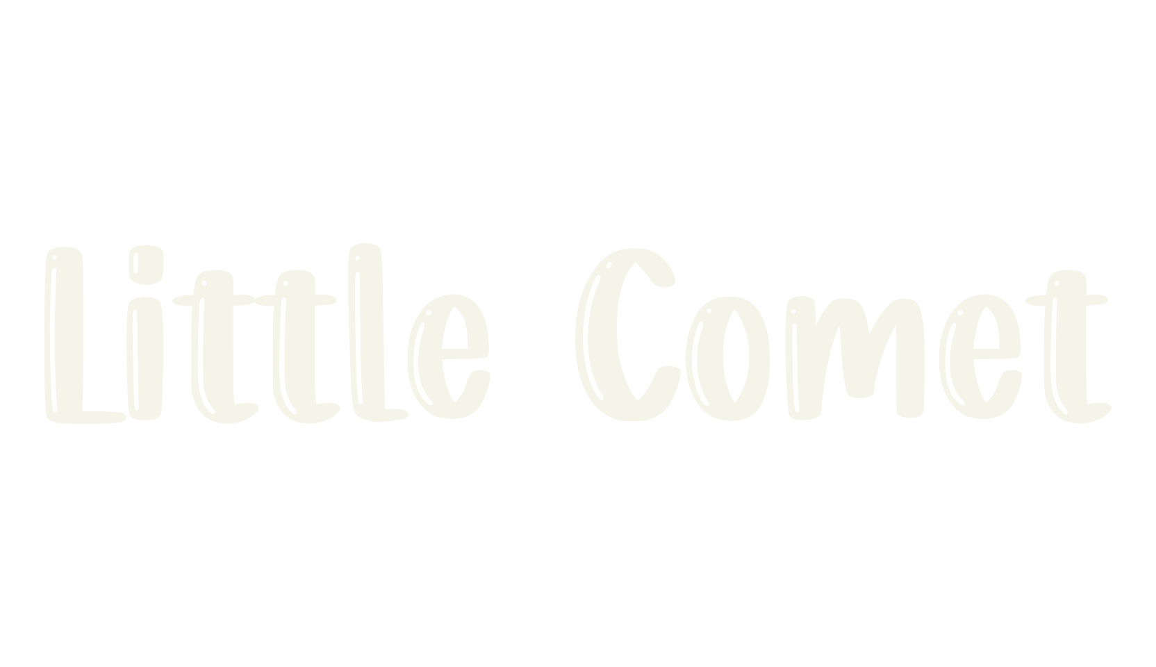 Little Comet, fancy font preview