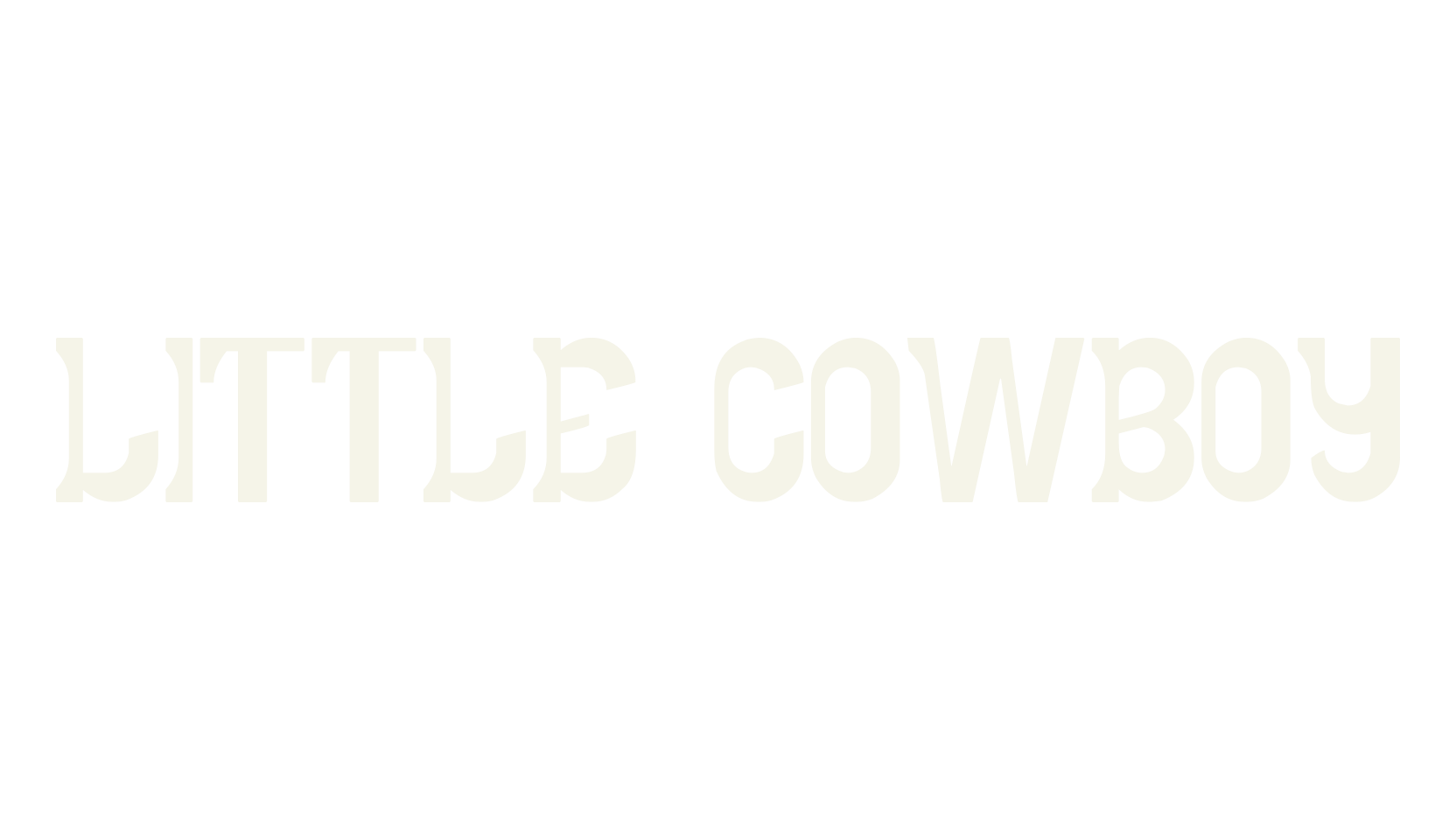 LITTLE COWBOY, display market font preview
