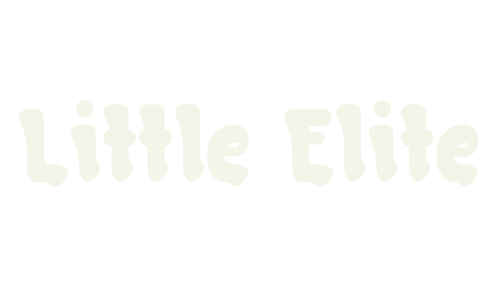 Little Elite, cute font preview