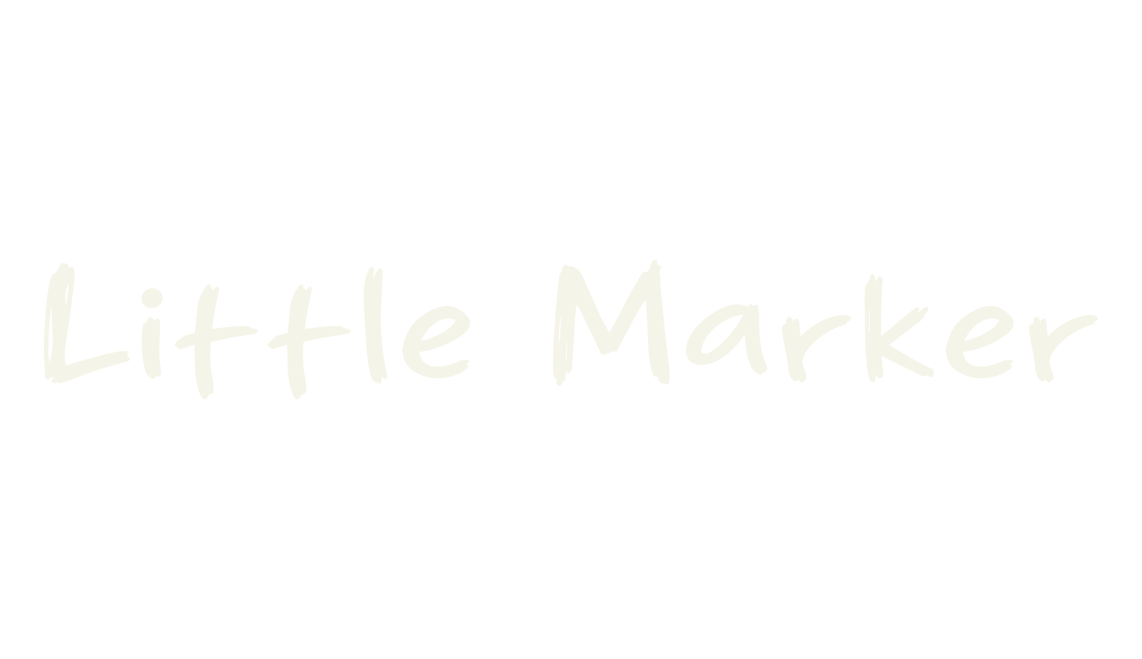 Little Marker, number font preview