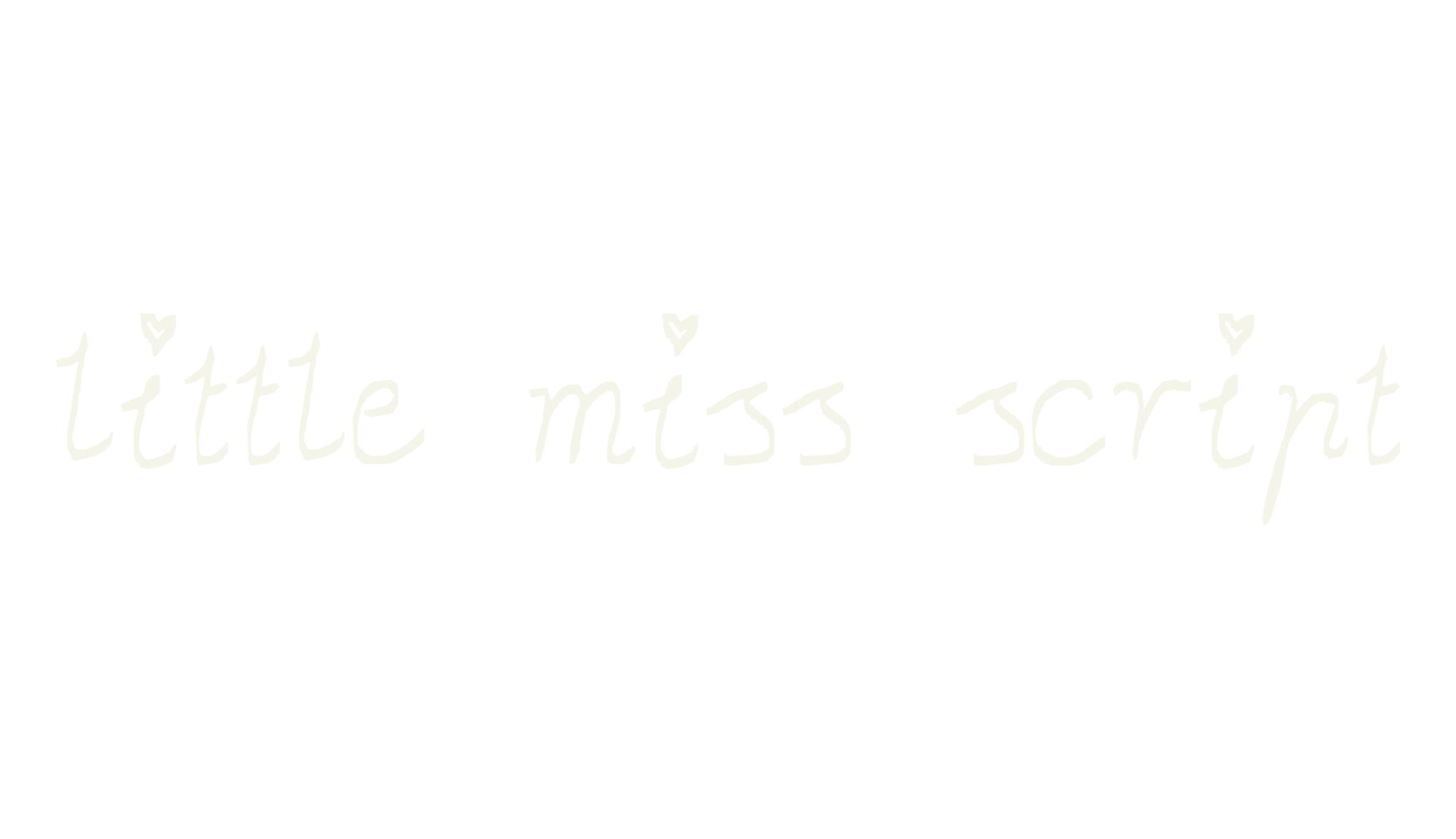 little miss script, display font preview