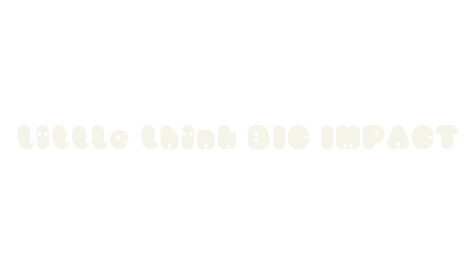 little think BIG IMPACT, display market font preview