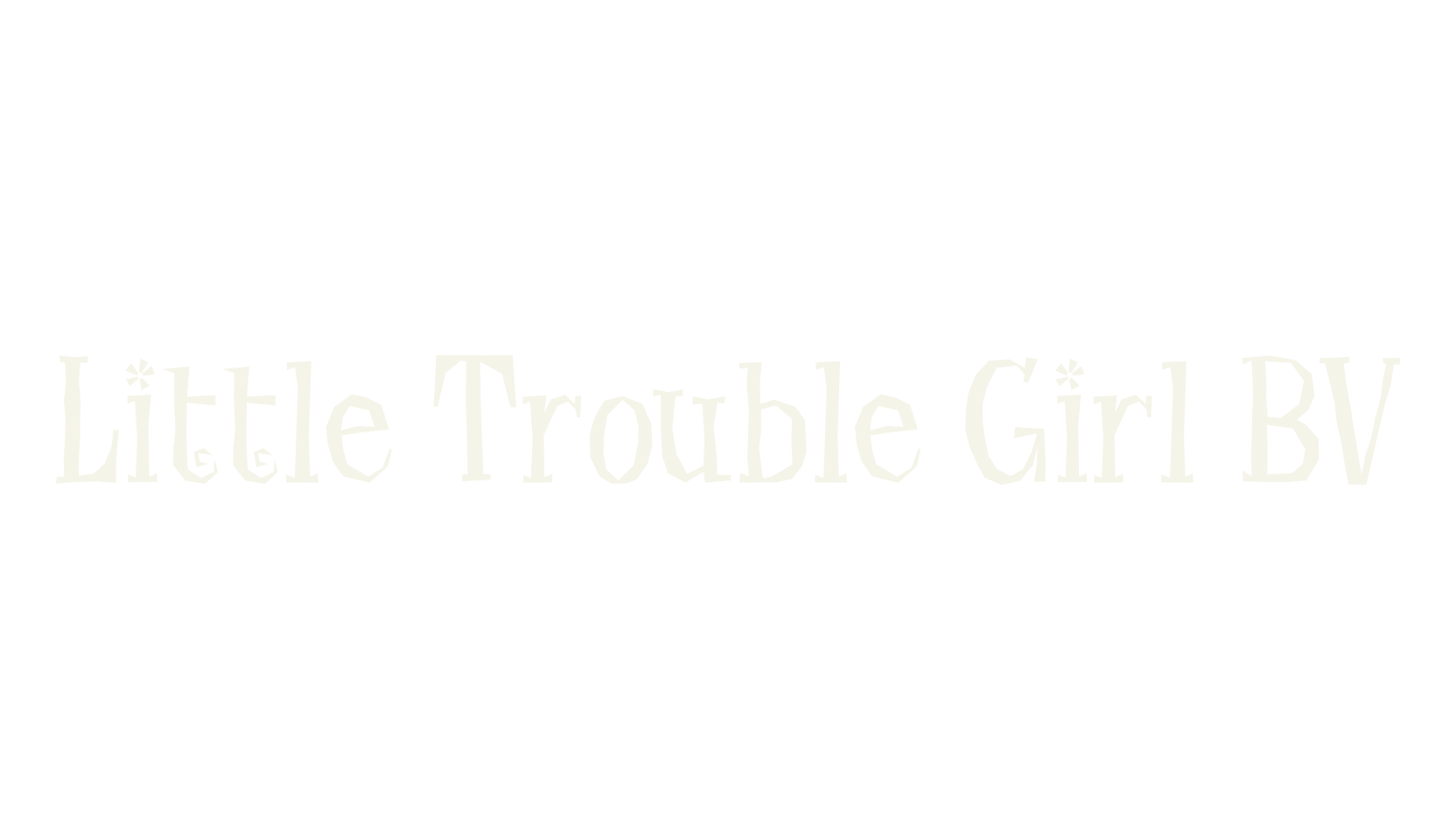 Little Trouble Girl BV, display market font preview