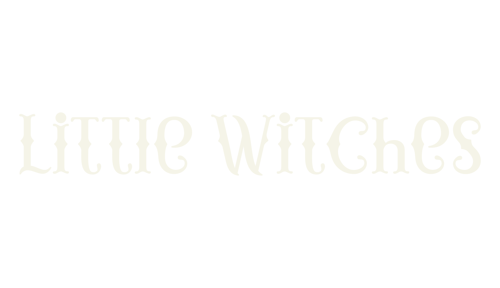 Little Witches, old english font preview