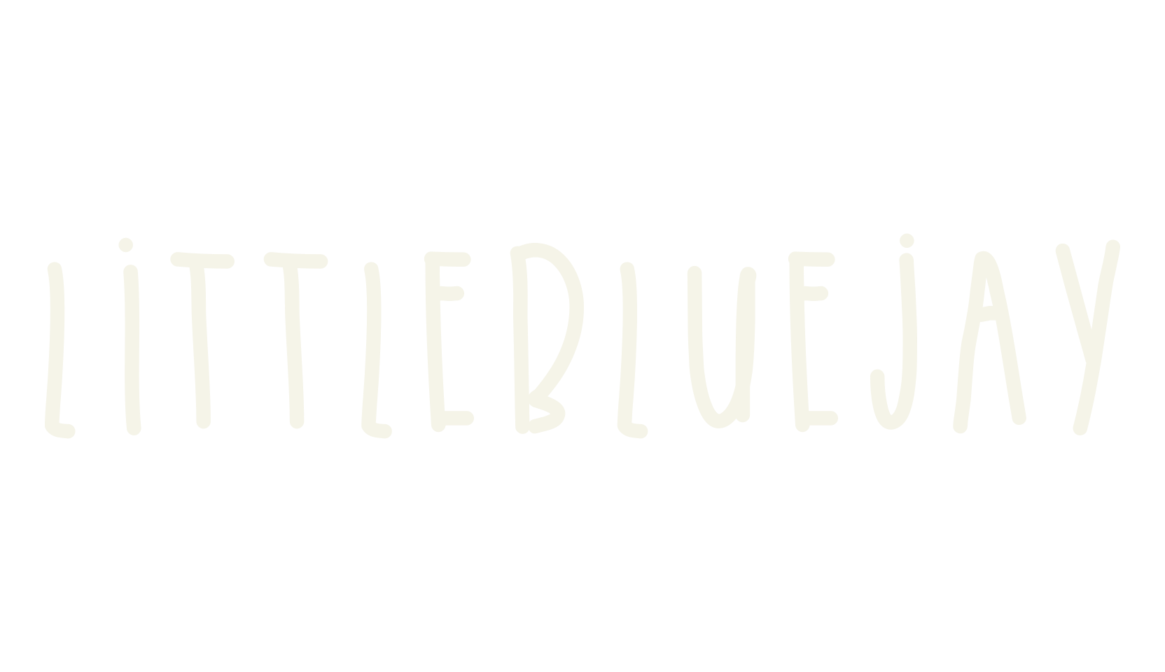 LittleBlueJay, handwritten font preview