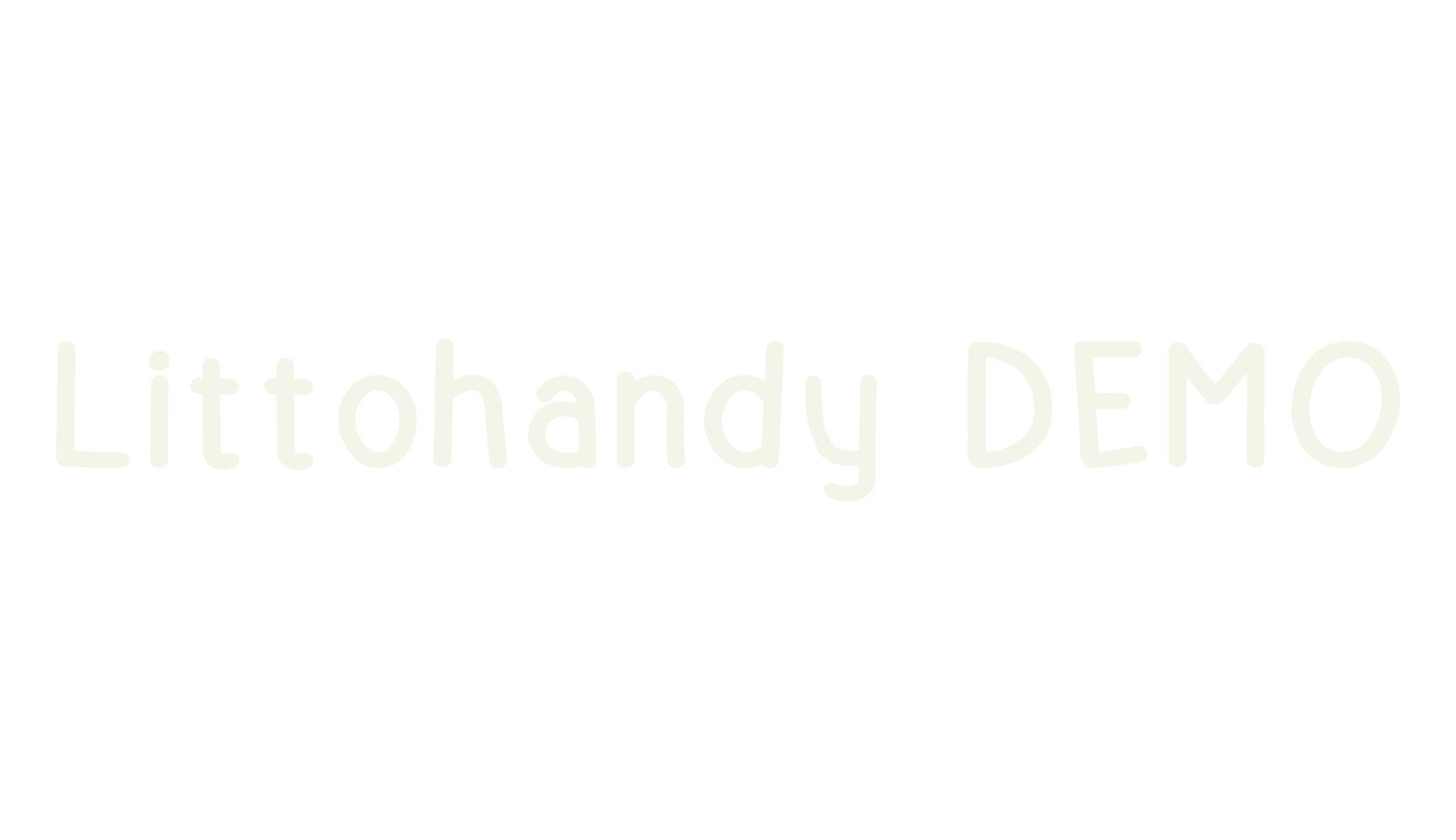 Littohandy DEMO, handwriting font preview