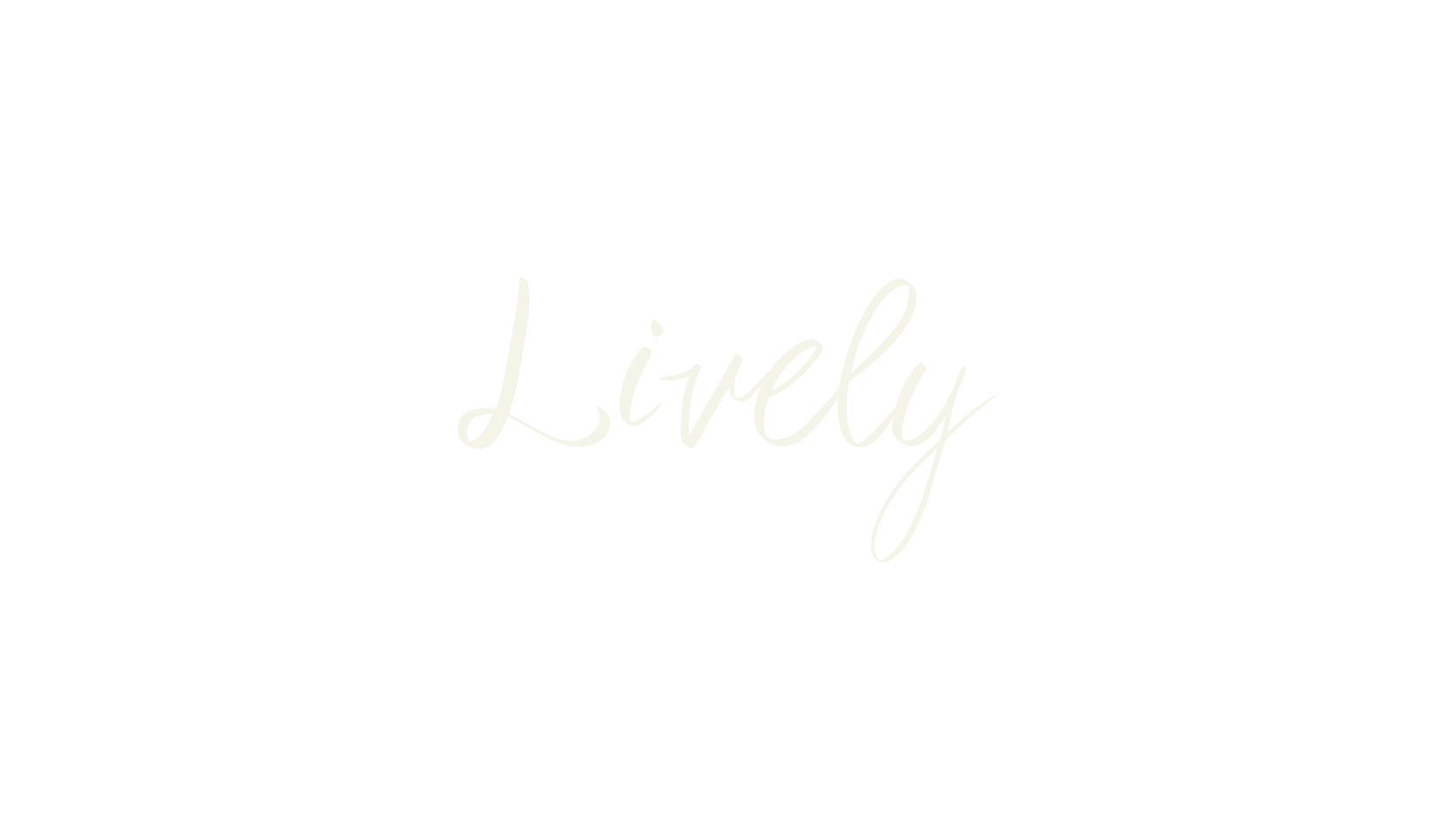 Lively, lettering font preview