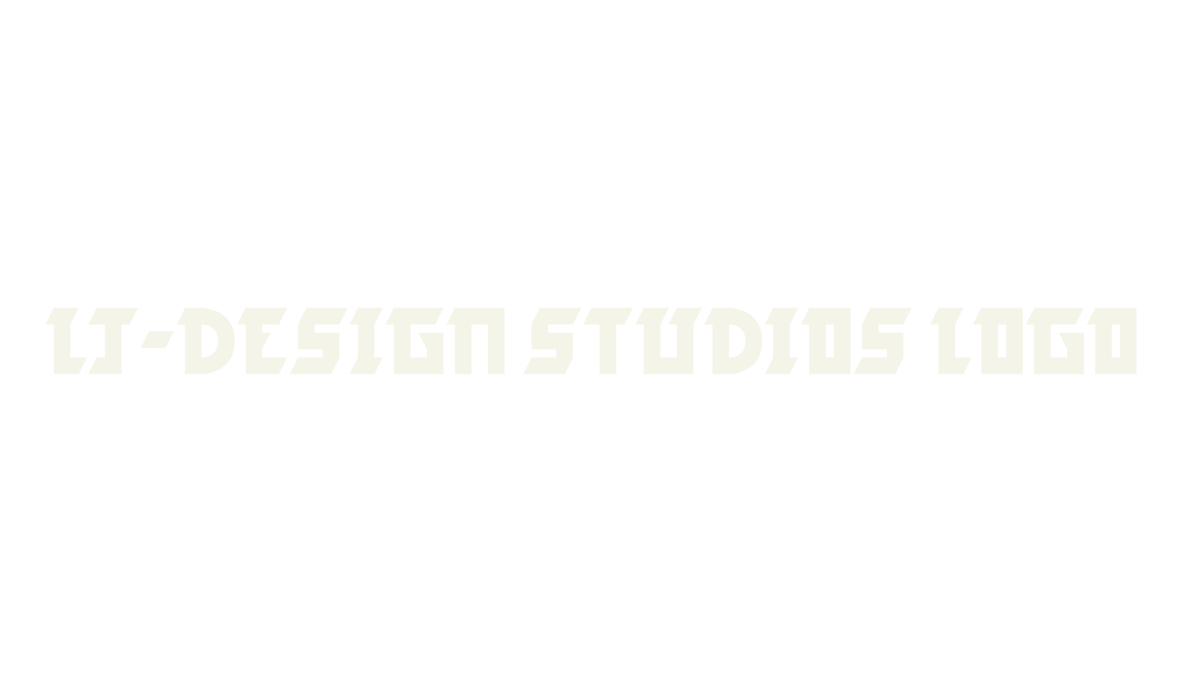 LJ-Design Studios Logo, display market font preview