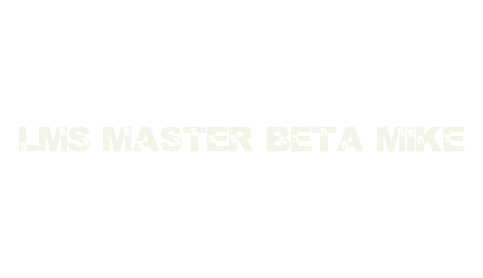 LMS Master Beta Mike, display market font preview
