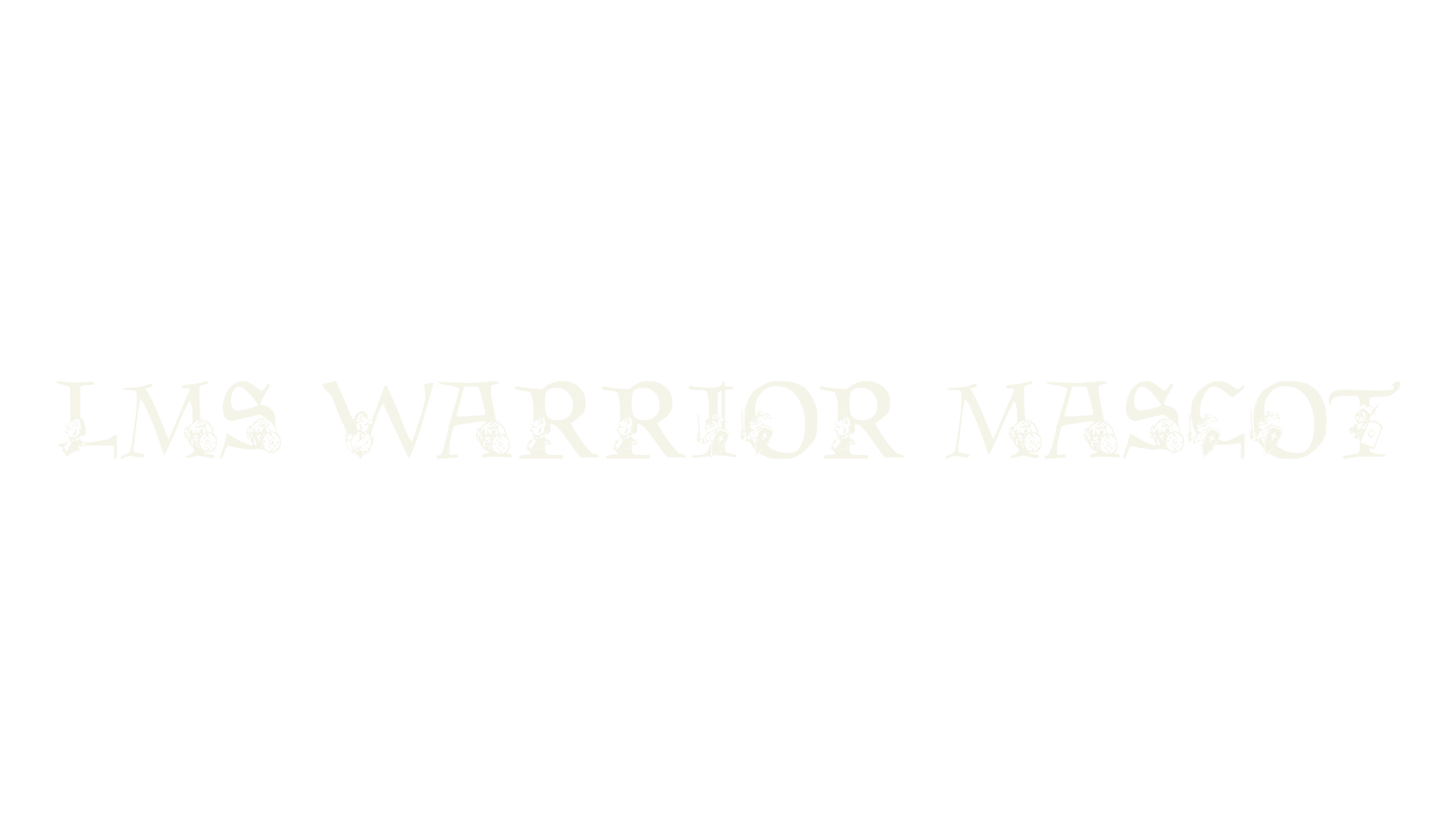 LMS Warrior Mascot, display market font preview