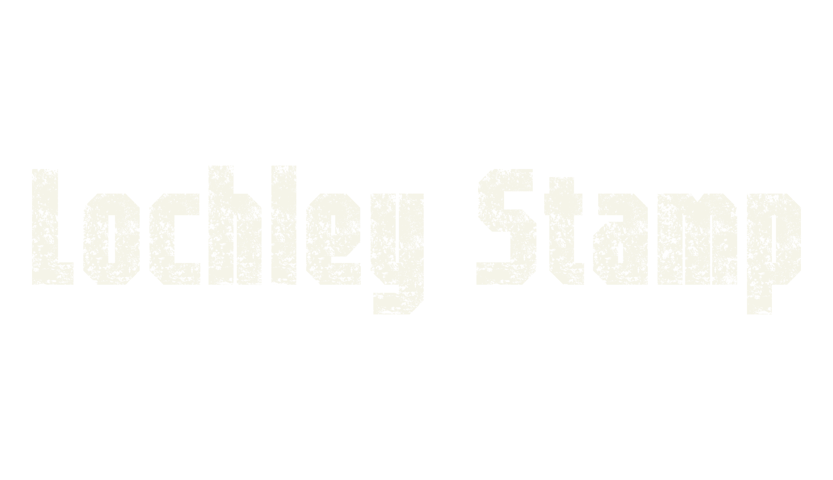 Lochley Stamp, stamp font preview