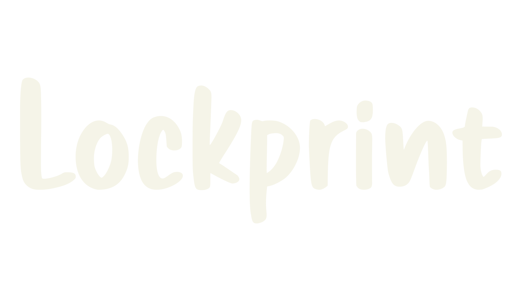 Lockprint, handwriting font preview