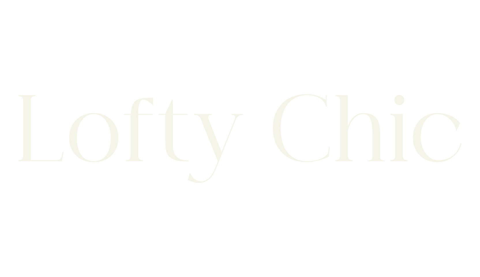 Lofty Chic, cyrillic font preview