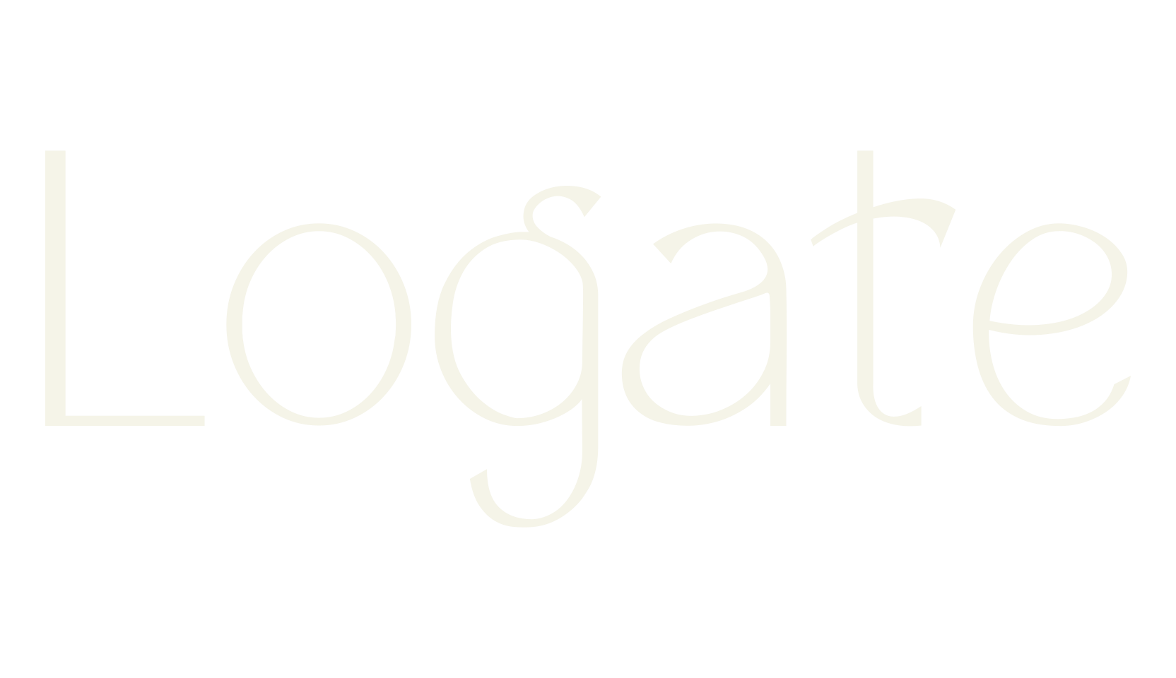 Logate, cursive font preview