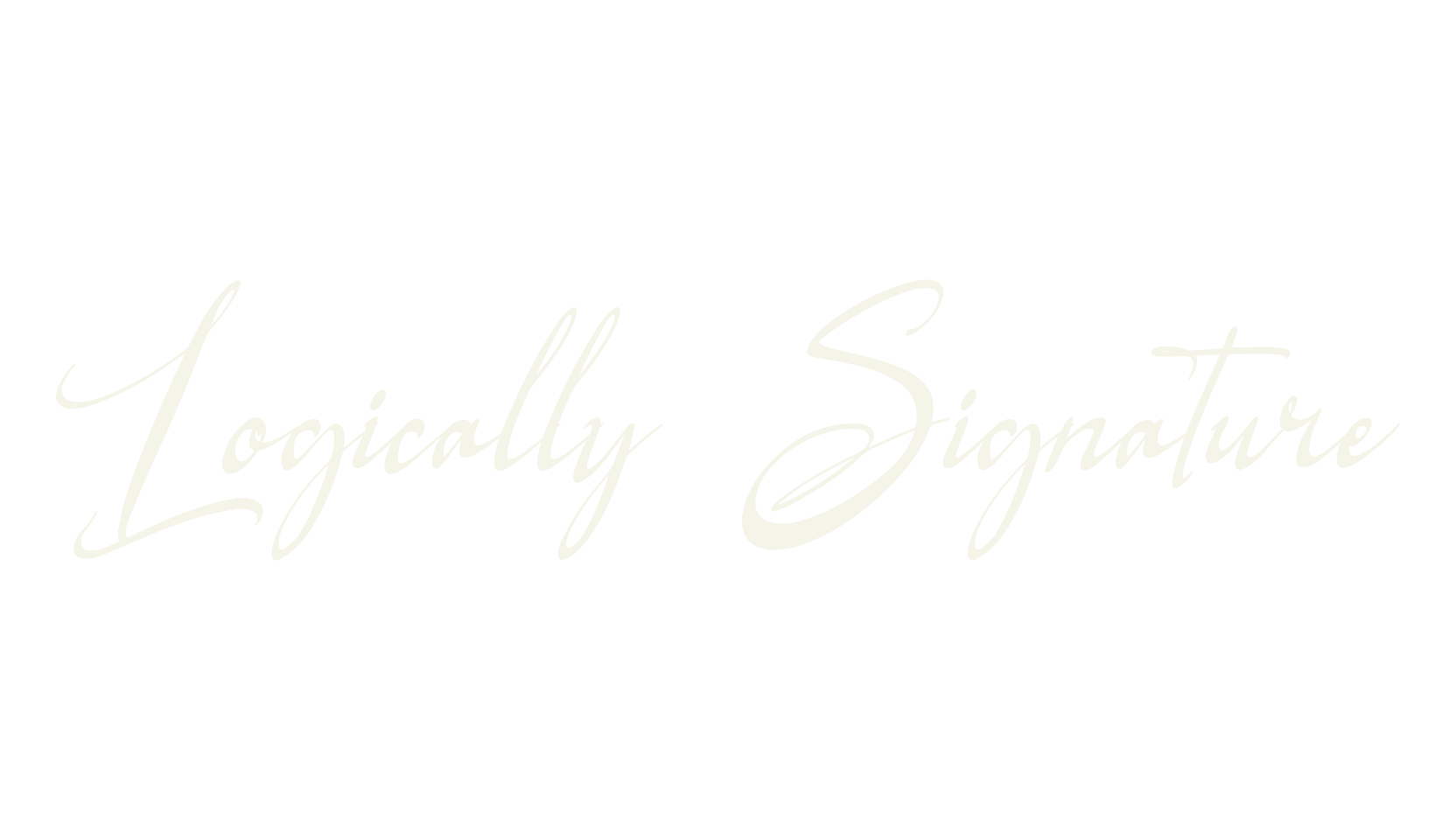 Logically Signature, cursive font preview