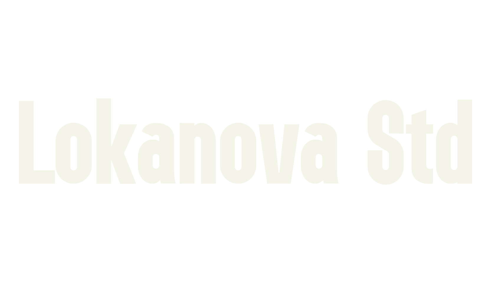 Lokanova Std, bold font preview