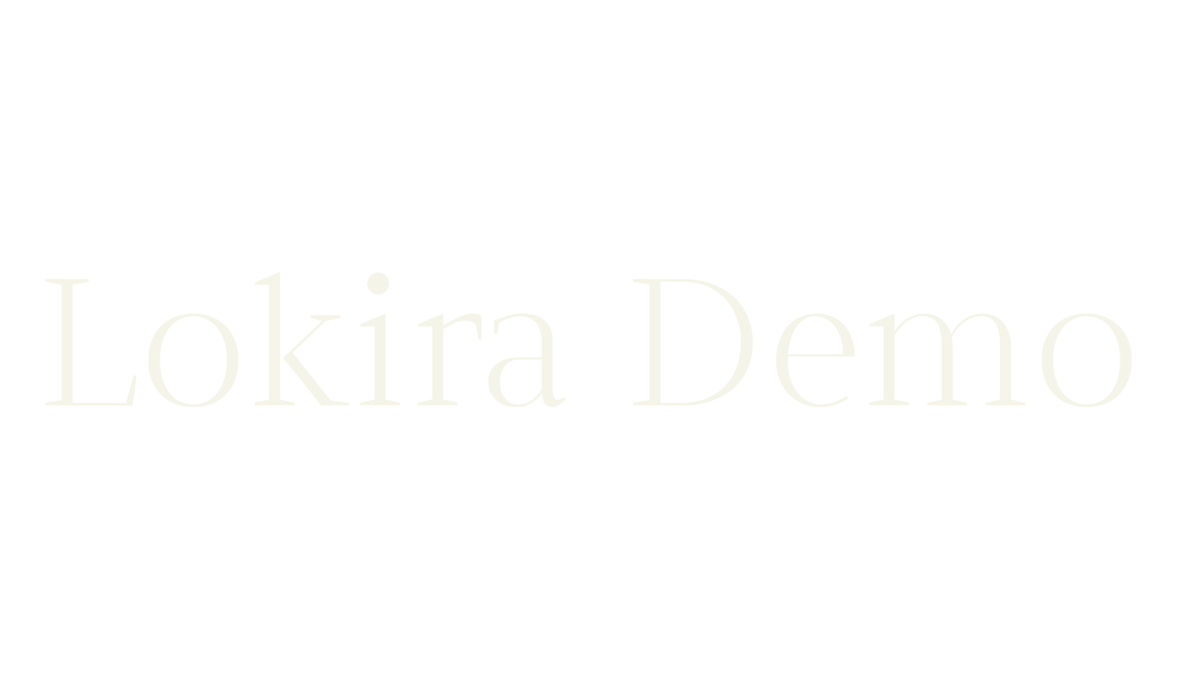 Lokira Demo, cursive font preview