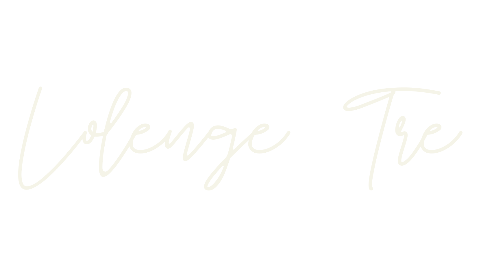 Lolenge Tre, cursive font preview