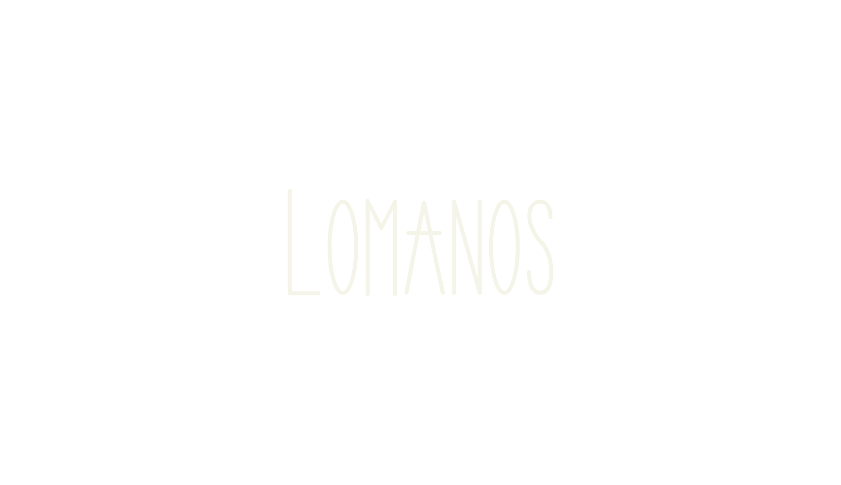 Lomanos, all caps font preview