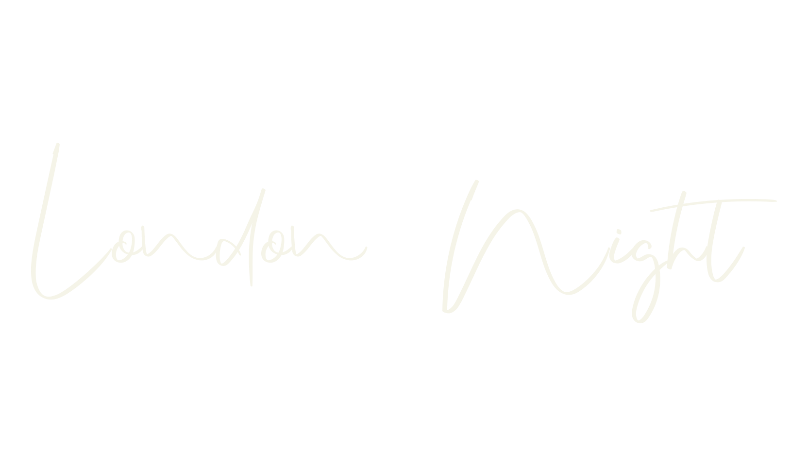 London Night, cursive font preview