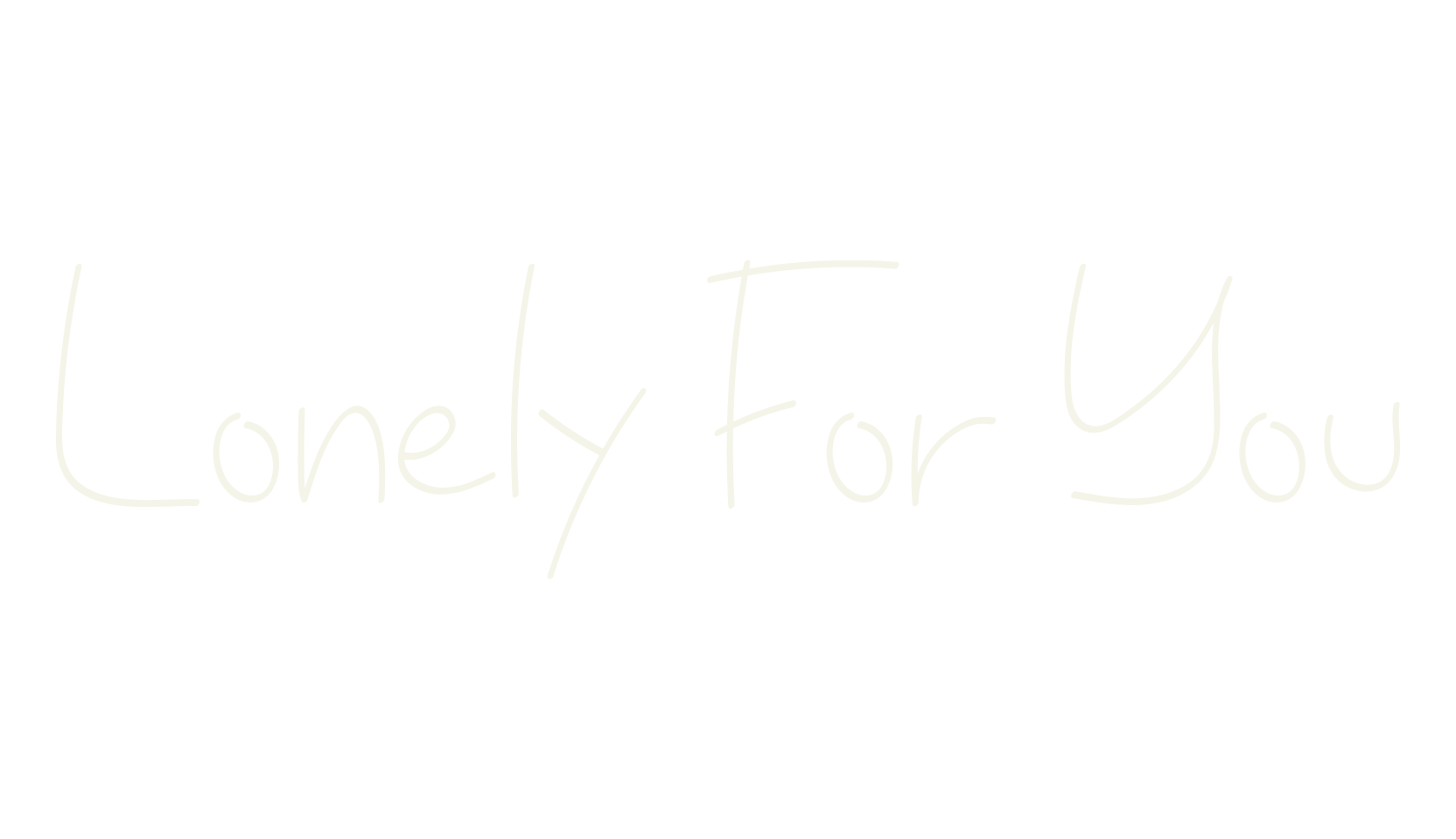 Lonely For You, elegant font preview