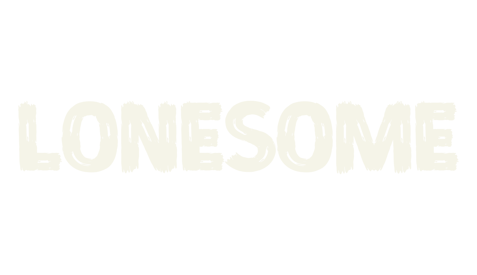 Lonesome, stylish font preview