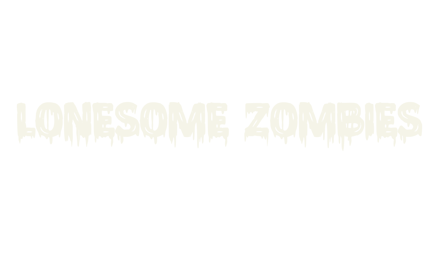 Lonesome Zombies, horror font preview