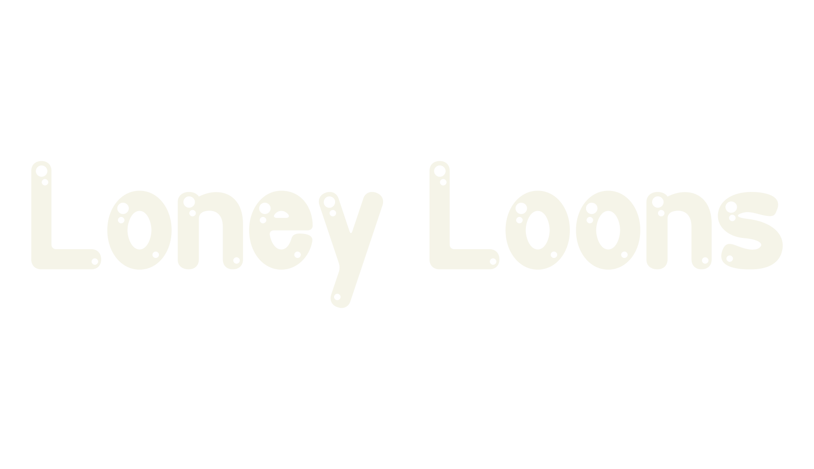 Loney Loons, cute font preview
