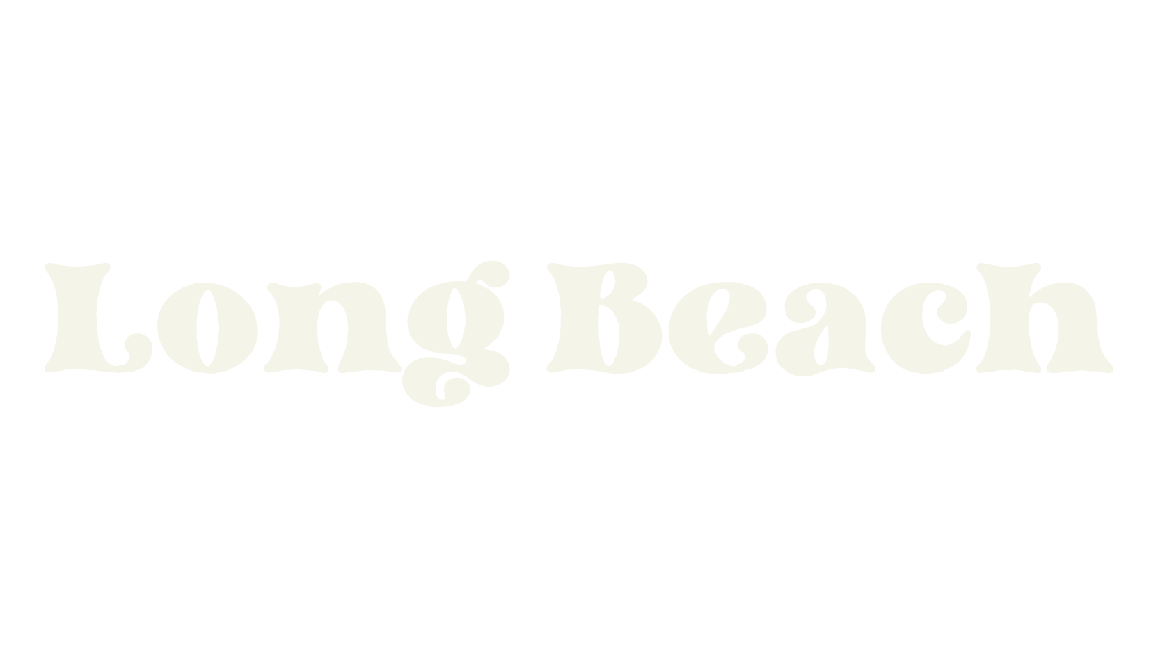 Long Beach, typewriter font preview