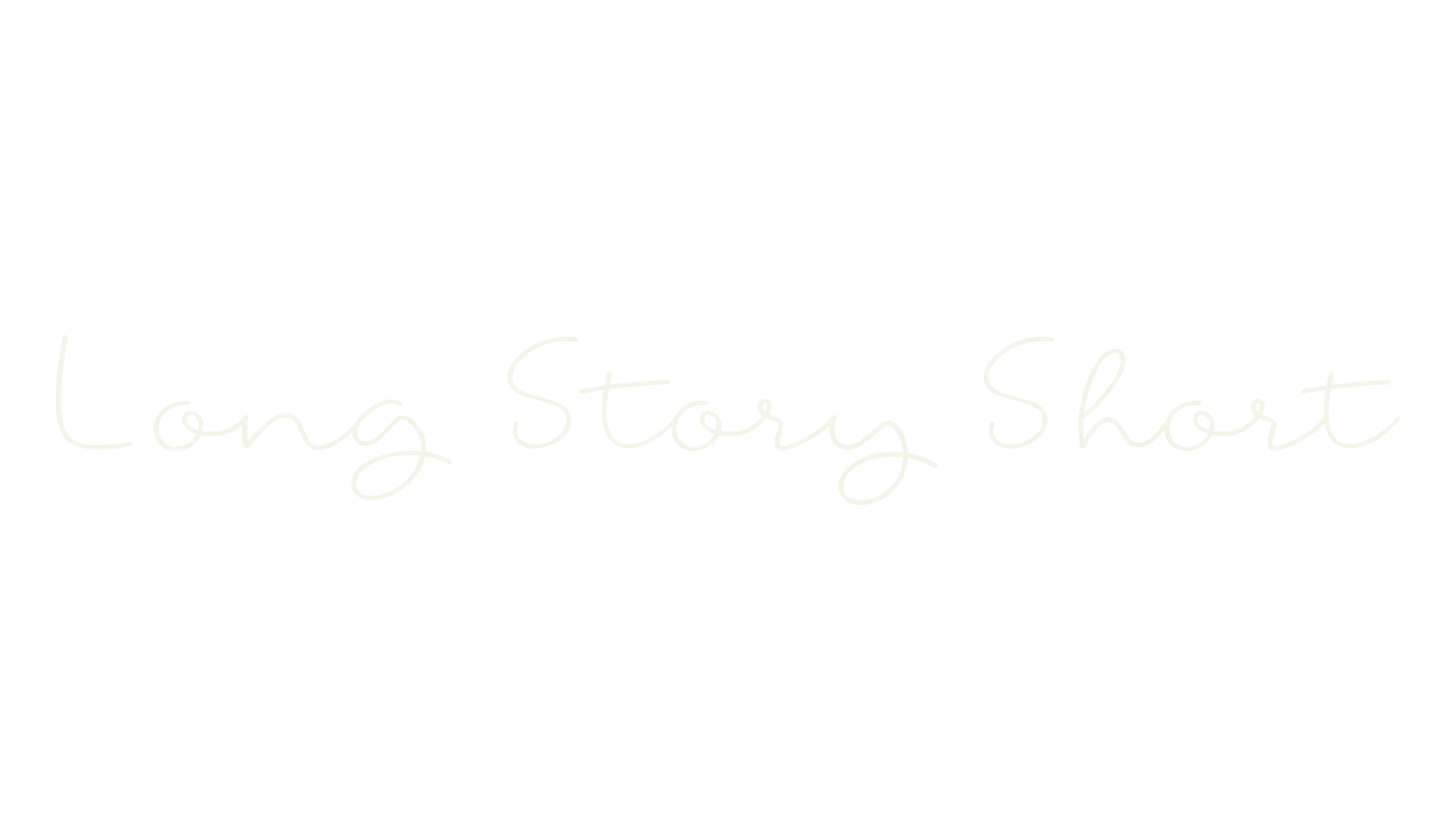 Long Story Short, cursive font preview