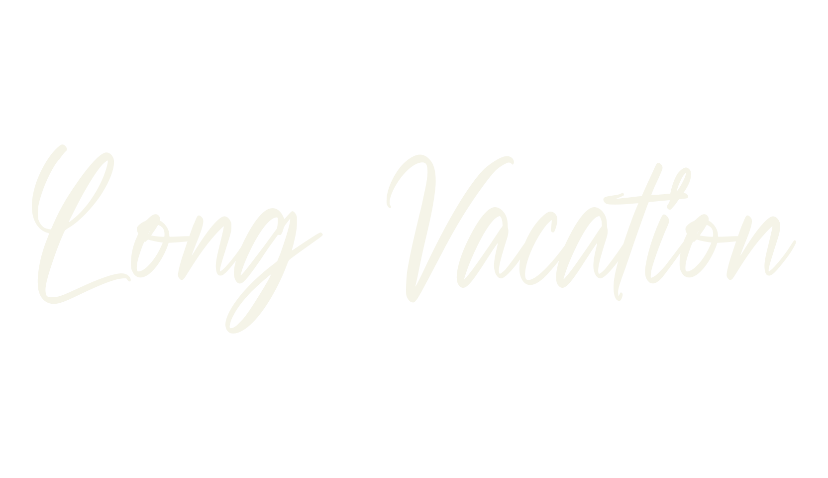 Long Vacation, handwritten font preview