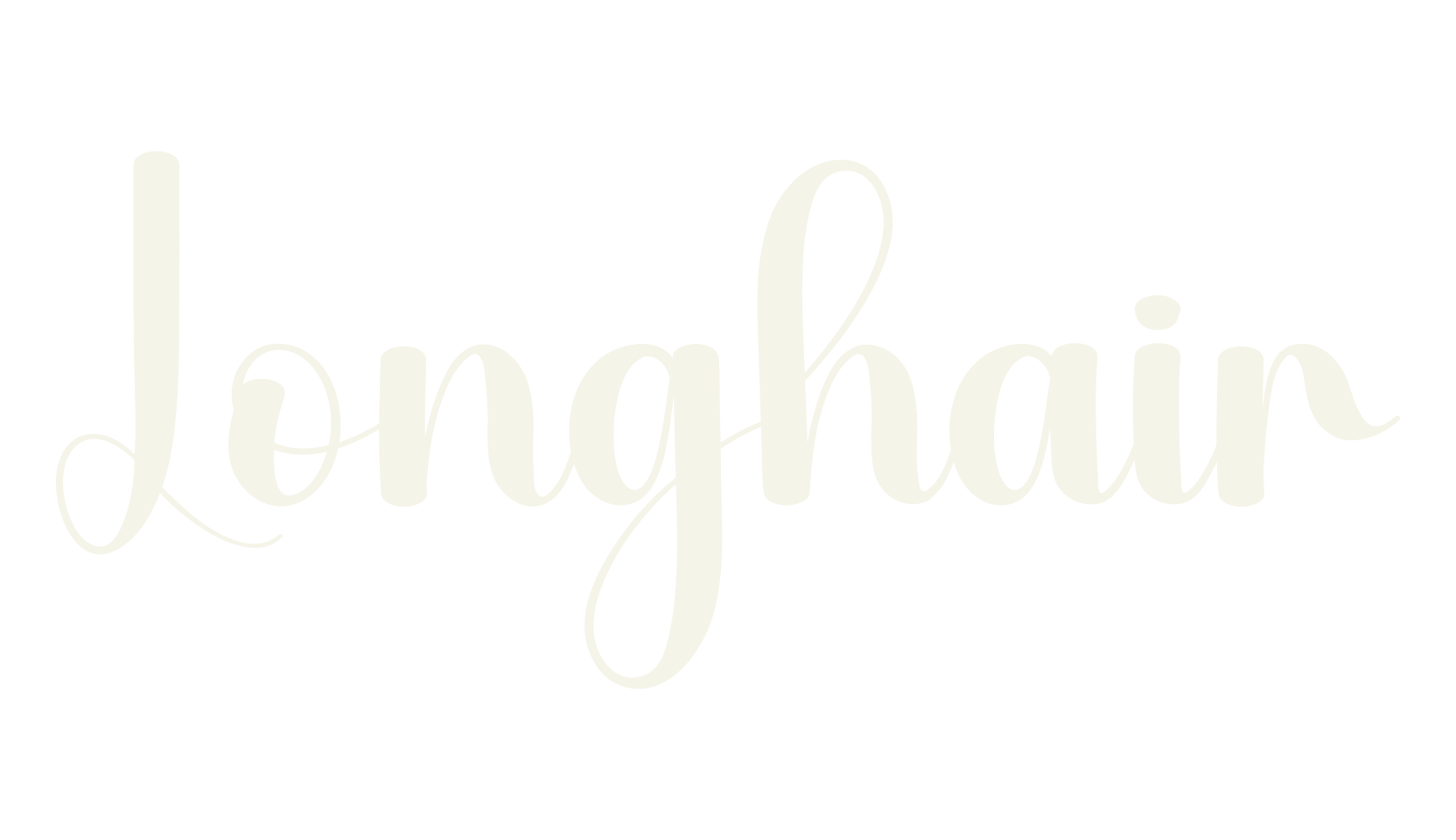Longhair, calligraphy font preview
